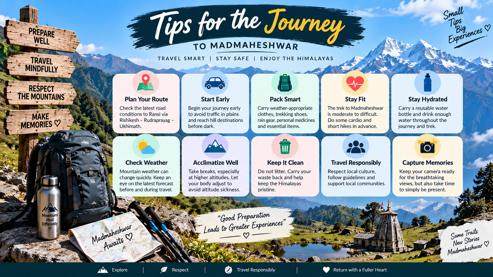 Suggested two day travel plan from Delhi to Ukhimath and Ransi